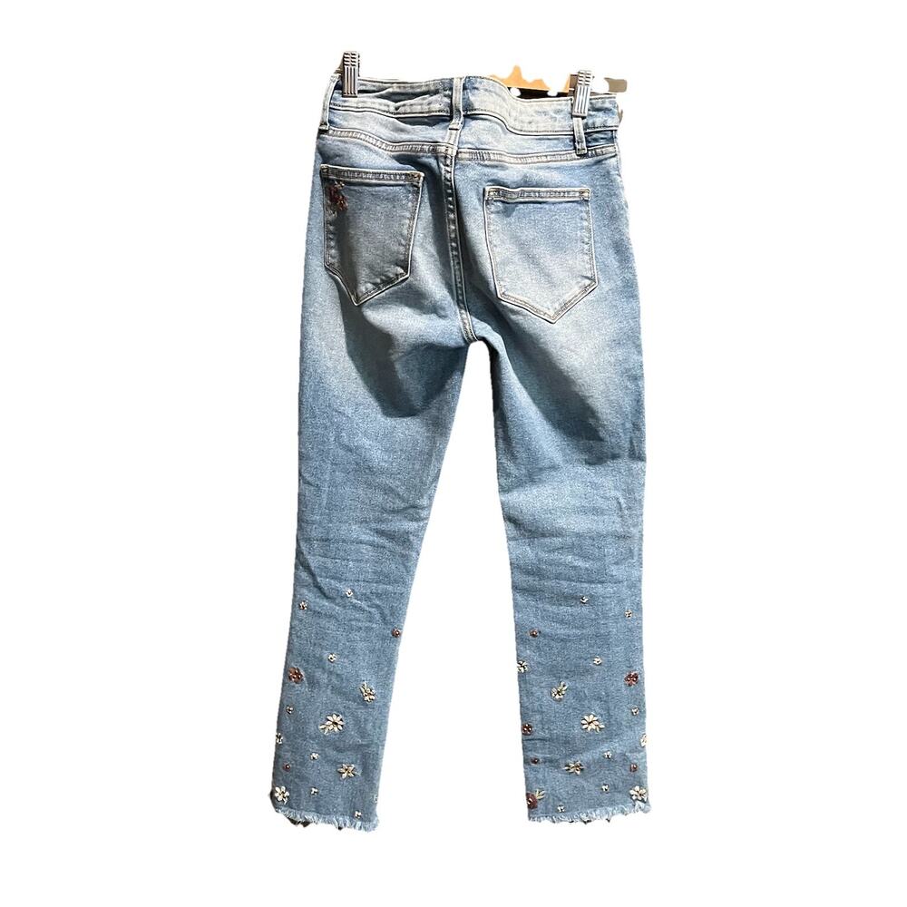 Driftwood Colette Floral Embroidery Cutoff Women's Jeans‎ Size 26 - Picture 2 of 5